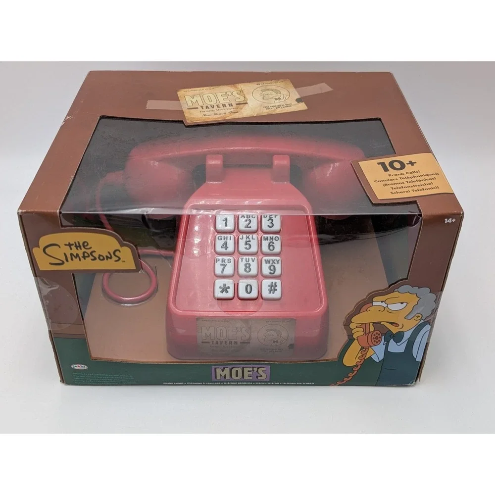 The Simpsons MOE'S TAVERN PRANK CALLS TELEPHONE JAKKS Pacific NEW SEALED!